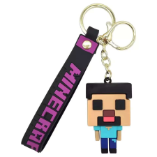 Minecraft Steve kulcstartó táskadísz, 6cm játékfigura