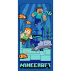 Minecraft Underwater fürdőlepedő, strandtörölköző 70x140cm (Fast Dry)
