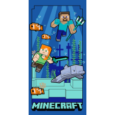 Minecraft Underwater fürdőlepedő, strandtörölköző 70x140cm (Fast Dry) lakástextília