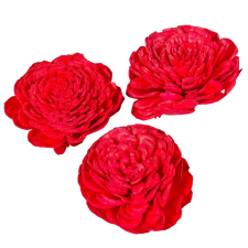  Ming boglárka piros 6cm 25db-os dekorációs kellék