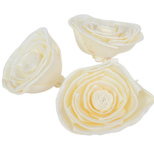  Ming rózsa fehér 8cm 12db-os dekorációs kellék