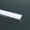  MINI-01-C - Alumínium RS profil (süllyeszthető) LED szalaghoz, átlátszó b. Kifutó!