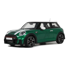  Mini Cooper F56 JCW British Racing zöld IV 2021modellautó 1:18 makett