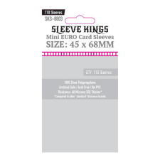 mini Euro kártyavédő (110 db-os csomag) 45 x 68 mm társasjáték