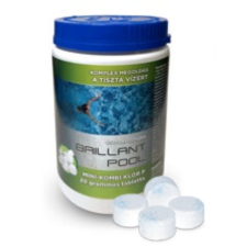  Mini-kombi klór 20 grammos tabletta Brillant Pool 1 kg medence kiegészítő