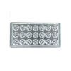  Mini kuglóf bonbon forma, polikarbonát, 21 db-os, 27,5×13,5 cm