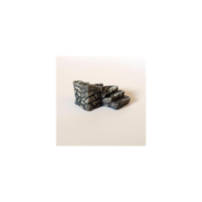 Mini lépcsősor, kanyar. Mérete: 25x30x15 mm dekorációs kellék
