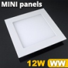 Mini négyzet LED panel (170x170 mm) 12W - meleg fehér