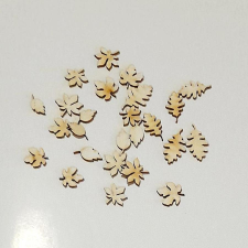  Mini őszi levelek, 24 db/cs dekorációs kellék