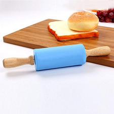 Mini szilikon nyújtófa, sodrófa fanyéllel 23,5 cm sütés és főzés