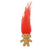  Mini troll baba - 3,5 cm - Piros hajjal