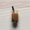  Mini turmix üvegben szívószállal – csokis. Mérete: 9x25 mm