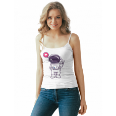  Mini Űrhajós Love - Női Spagetti Top