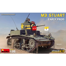 MiniArt 1/35 M3 Stuart tank modell korai változat makett