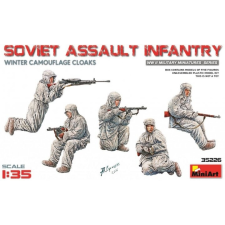 MiniArt 1/35 Szovjet Támadó gyalogság fehér álcában modell figura szett rc modell kiegészítő