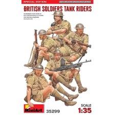 MiniArt 1/35 Tankon utazó brit katonák katonai figura modell szett különleges kiadás makett