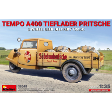 MiniArt 1/35 Tempo A400 3 kerekű platós teherautó modell makett