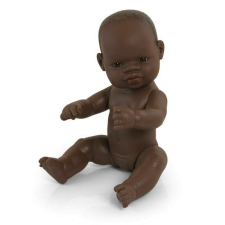 Miniland Baba, 32 cm, ruha nélkül, afrikai lány baba
