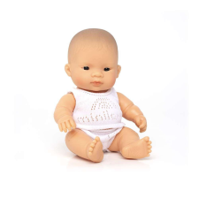 Miniland Baba, ázsiai fiú, fehérneműben, 21 cm, Miniland ML31125 baba