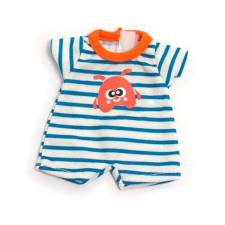 Miniland Babaruha - rövidujjú, kék csíkos, 21 cm-es babához, MINILAND, ML31673 játékbaba felszerelés