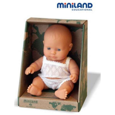 Miniland Európai fiú fehérneműben, 21 cm-es Miniland baba