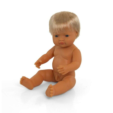 Miniland Hajas baba, 38 cm, ruha nélkül, európai fiú baba
