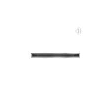  Minimal szellőzőrács inox 6x80cm hátfallal hűtés, fűtés szerelvény