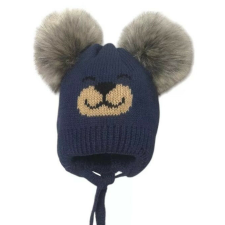  Minimanó téli kötött sapka (42-44) - Kék Maci gyerek sapka