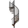 MINKA csigalépcső Spiral Smart dió fekete Ø 160cm szintmagasság 305,5 cm