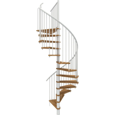 MINKA csigalépcső Spiral Smart tölgy fehér Ø 120 cm szintmagasság max. 305,5 cm építőanyag