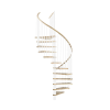 MINKA csigalépcső Spiral Wood tölgy fehér 160 cm