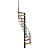 MINKA csigalépcső Suono 120 cm x 68 cm bükk fekete