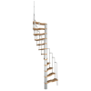 MINKA csigalépcső Suono 140 cm x 78 cm bükk fehér