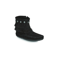 Minnetonka Csizmák DOUBLE FRINGE SIDE ZIP BOOT Fekete 36
