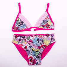 Minnie egér kislány fürdőruha - kétrészes fürdőruha - pink - 116 gyerek fürdőruha