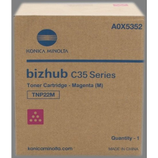 Minolta C35 TNP22M Magenta toner eredeti 25K A0X5352 nyomtatópatron & toner