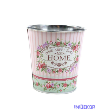  Mintás bádog kaspó 10 cm - 147 dekorációs kellék