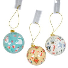  Mintás gömb mix 7cm dekorációs kellék