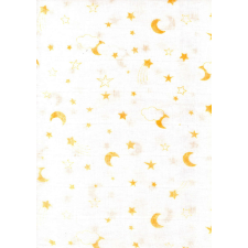 Mintás textil pelenka 1db-os - csillagok sárga mosható pelenka