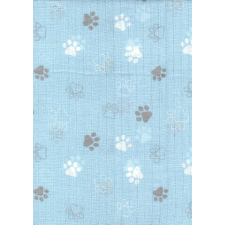 Mintás textil pelenka 1db-os - kék tappancsok mosható pelenka