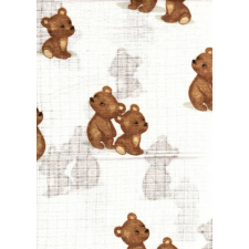 Mintás textil pelenka 1db-os - kicsi maci mosható pelenka