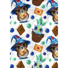 Mintás textil pelenka 1db-os - Magic bagoly mosható pelenka