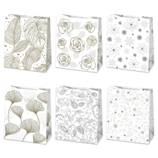  Mintás White papír ajándéktasak, ajándékzacskó 19x23x10,5 cm ajándéktasak