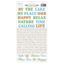 Mintay Papers By The Lake Matrica Paper Stickers Words 1 csomag matrica