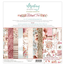 Mintay Papers Papírkészlet 12" (30 cm), / Mintay Blissful Time (12 lap) decoupage papír