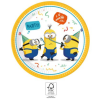 Minyonok Minions The Rise of Gru, Minyonok papírtányér 8 db-os 23 cm FSC