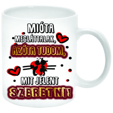 Mióta megláttalak, azóta tudom mit jelent szeretni... Bögre (feliratozható) bögrék, csészék