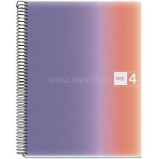 MIQUELRIUS Aurora Provence A4 4x30 lap PP kockás spirálfüzet (A15294A987) füzet
