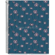 MIQUELRIUS Daisies A4 4x30 lap kockás spirálfüzet (A15295DA87) füzet