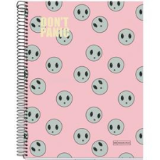 MIQUELRIUS Dont Panic A4 4x35 lap kockás spirálfüzet (A15295DP87) füzet